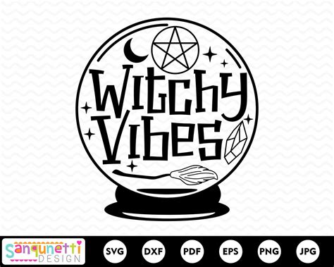Sparkle and Hex: Sinister Witchy Vibes SVGs for Bewitching Designs
